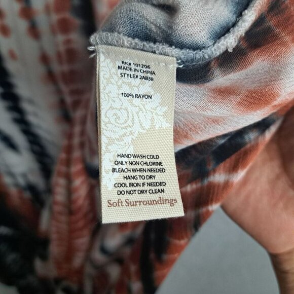 Soft Surroundings Blue Tie Dye Dress Sz.M - Picture 8 of 8